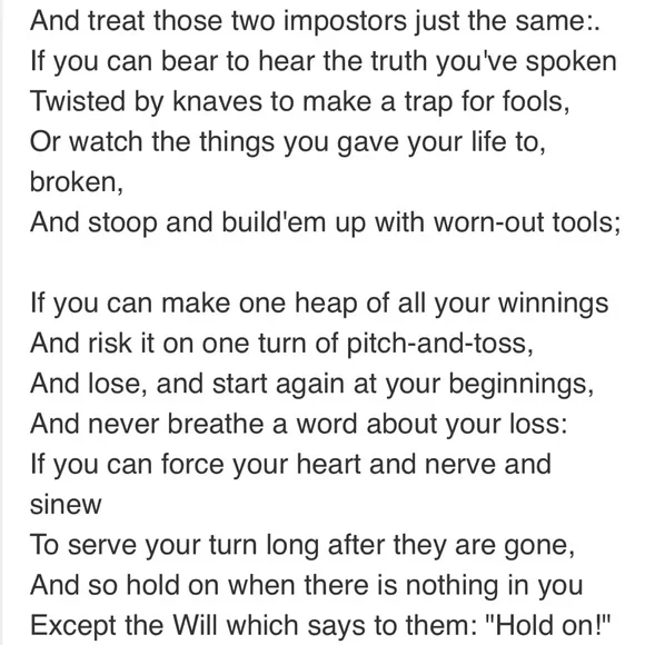 "Don't lie, and don't do what you hate” - Picture 3 of 4